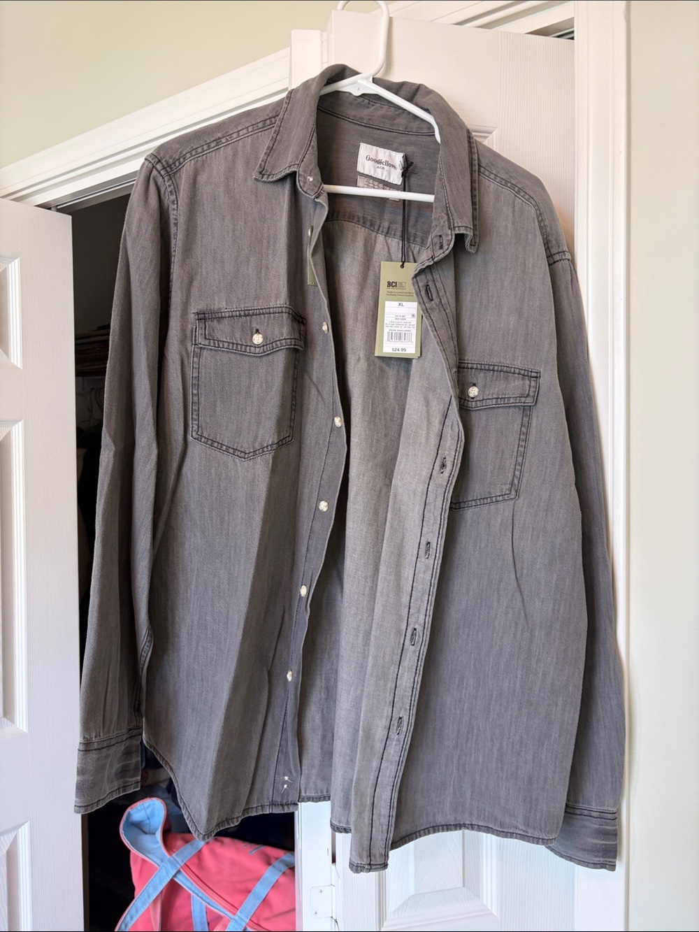 Goodfellow & Co Men's Gray Lightweight Shirt Jacket